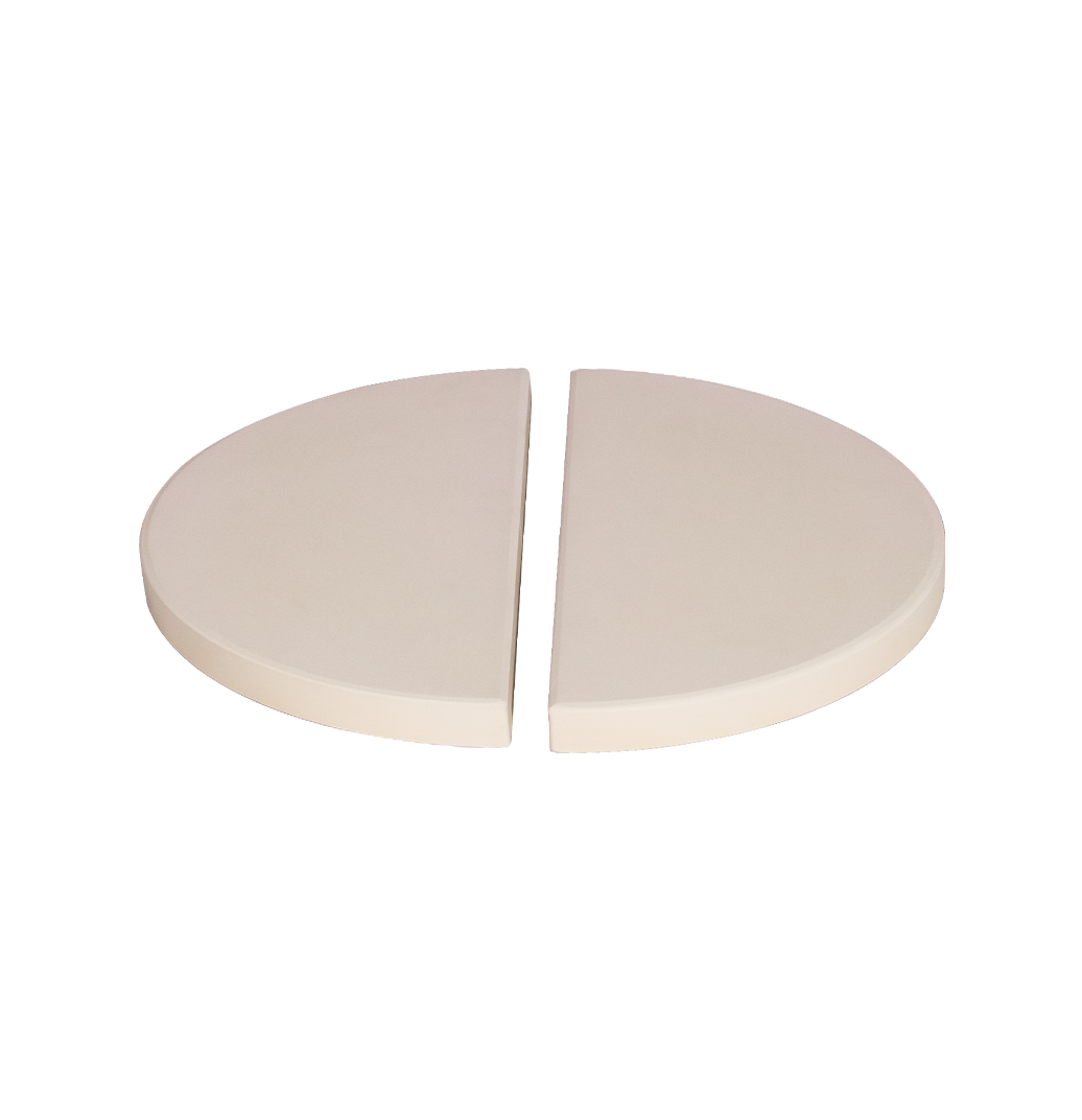 Deflactor de media luna para kamado