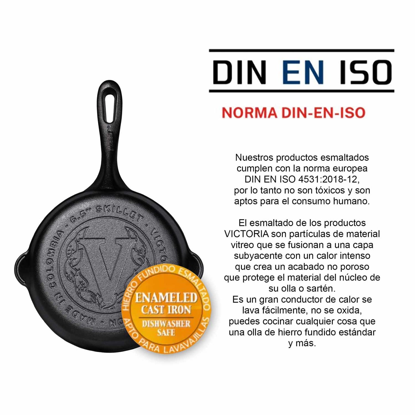 Sartén N° 16.5 de Hierro Fundido - Victoria