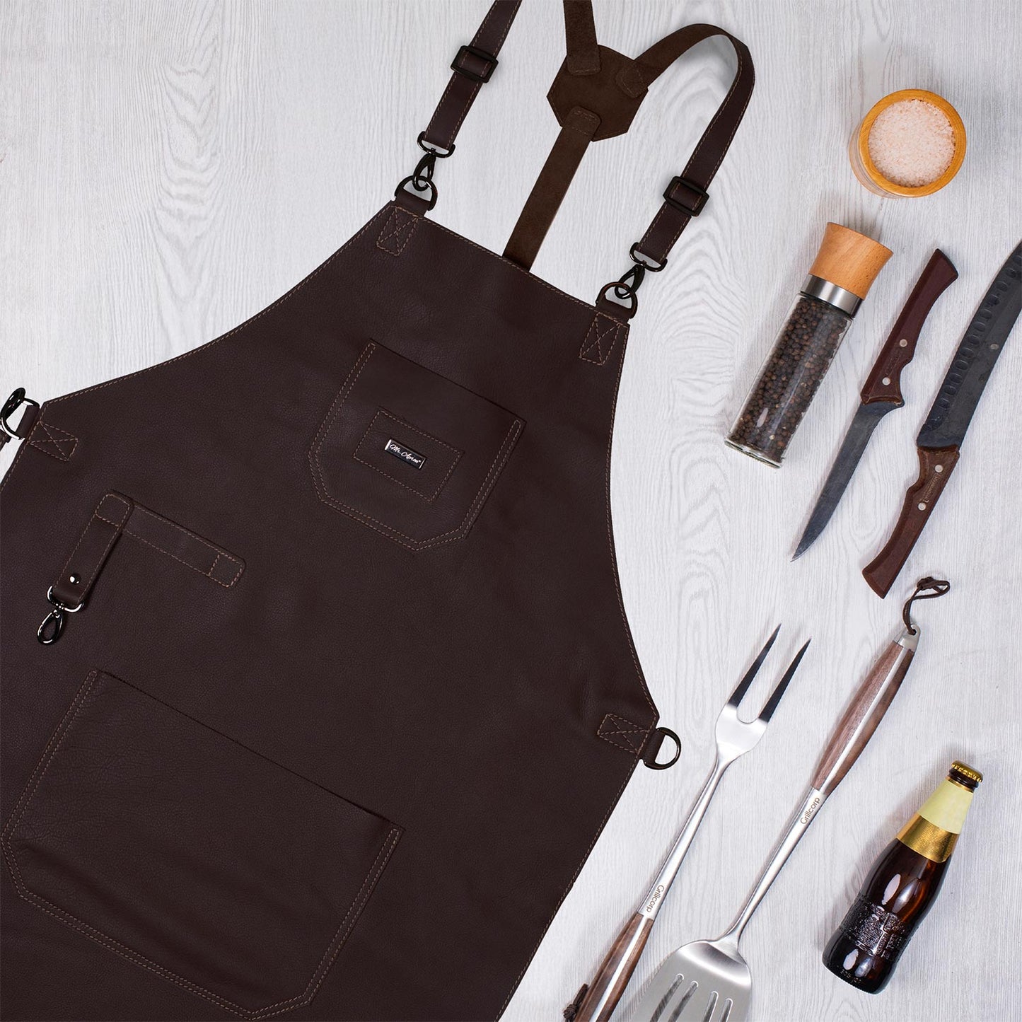 Mandil de cuero Premium Mr. Apron