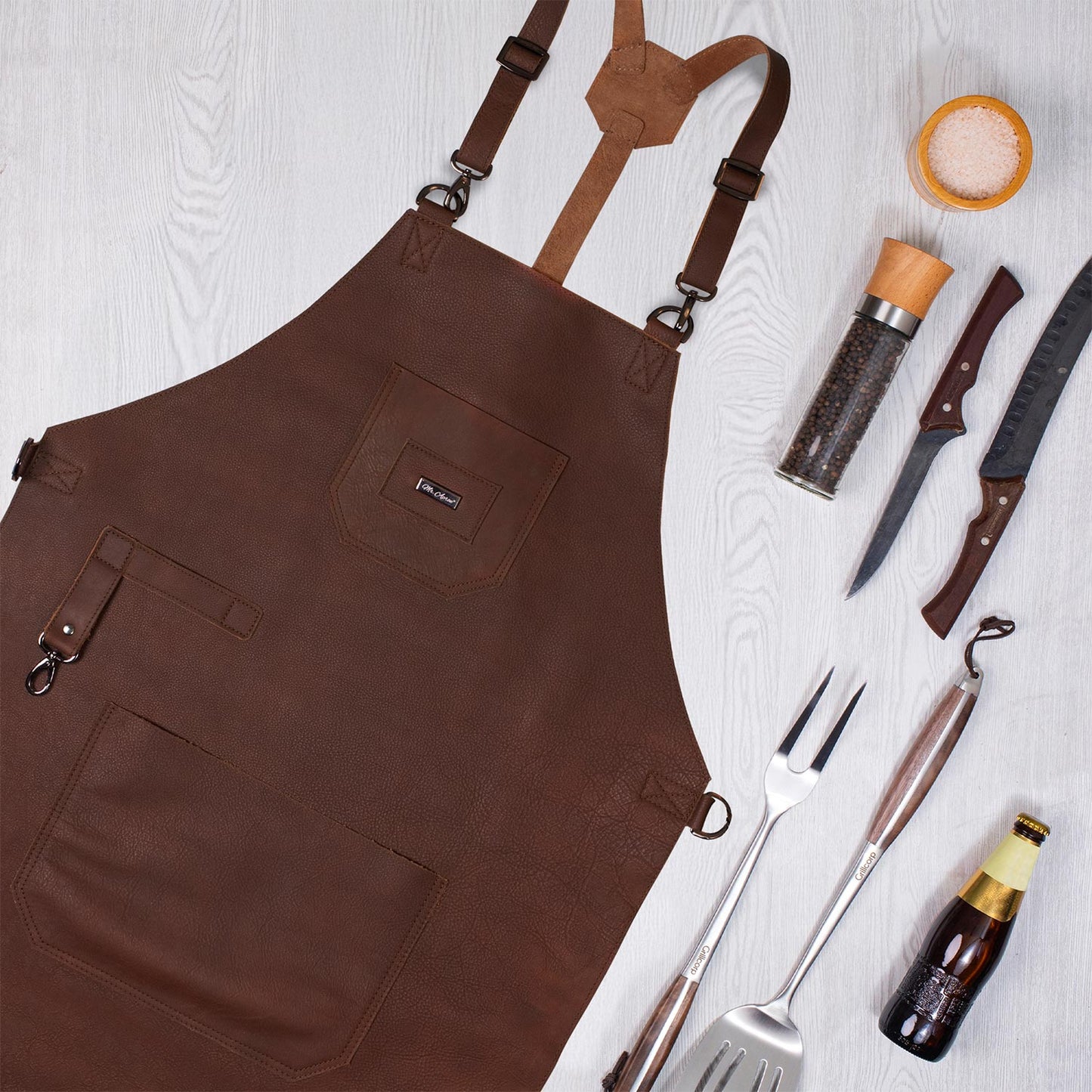 Mandil de cuero Premium Mr. Apron