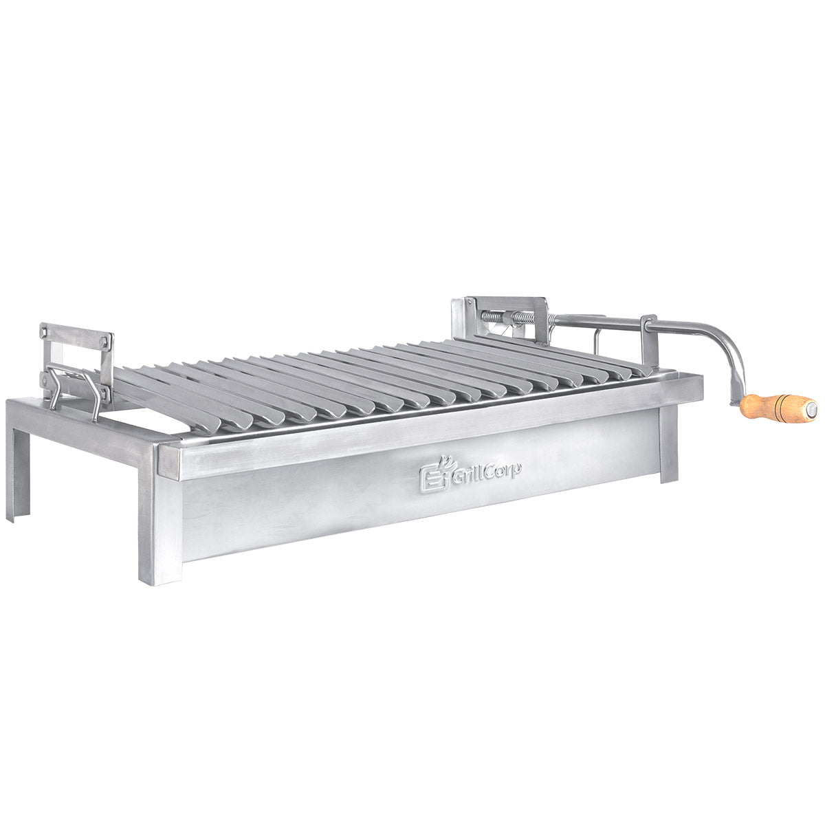 Parrilla Empotrable con sistema de levante Inoxidable Grande 40cm x 69cm