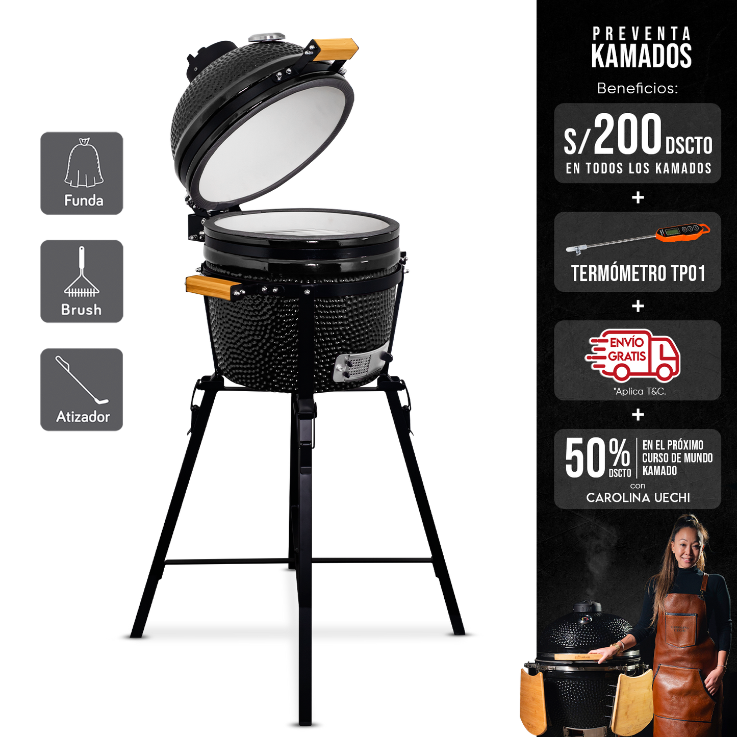 Kamado Clásico 15"
