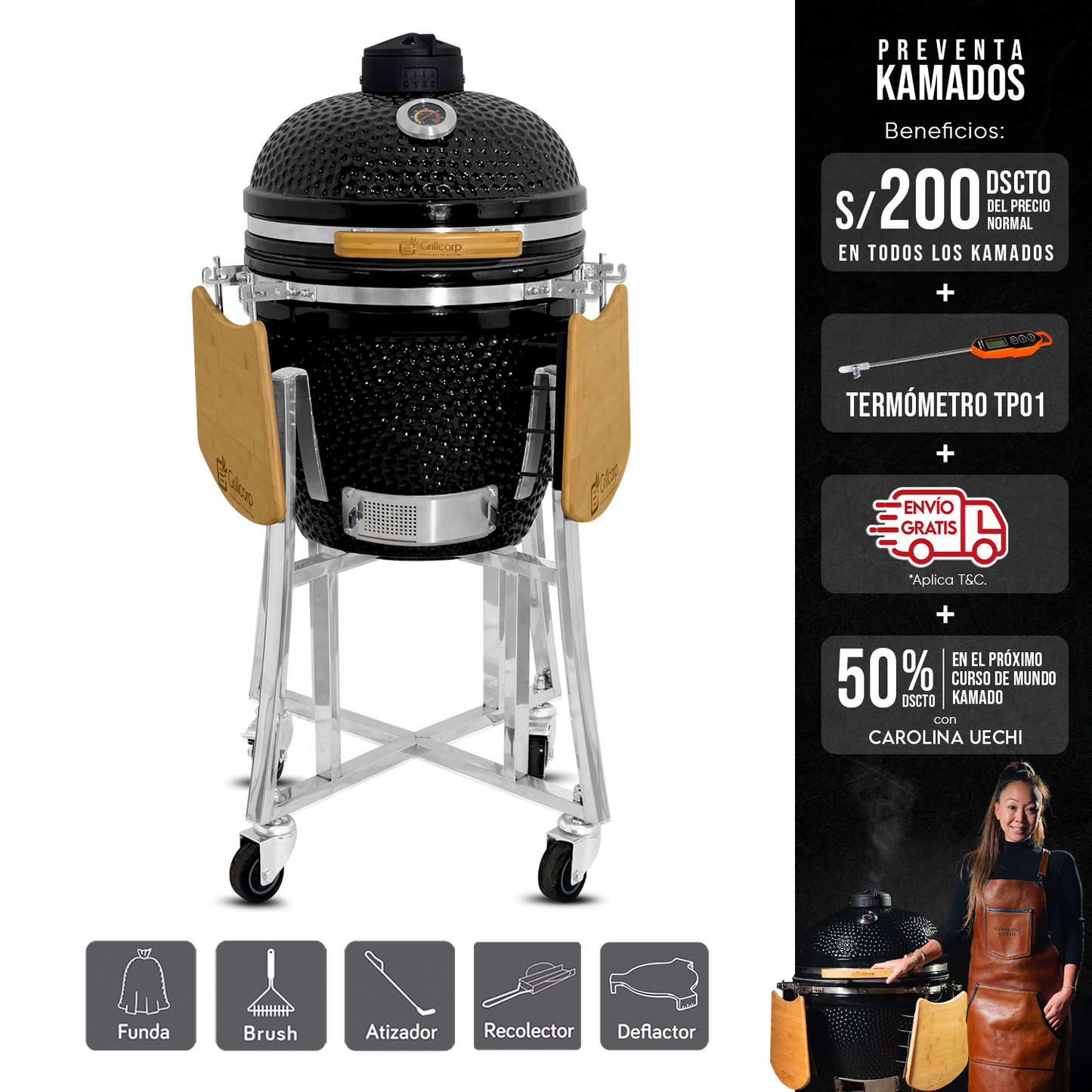 Kamado Clásico 18" + Deflactor