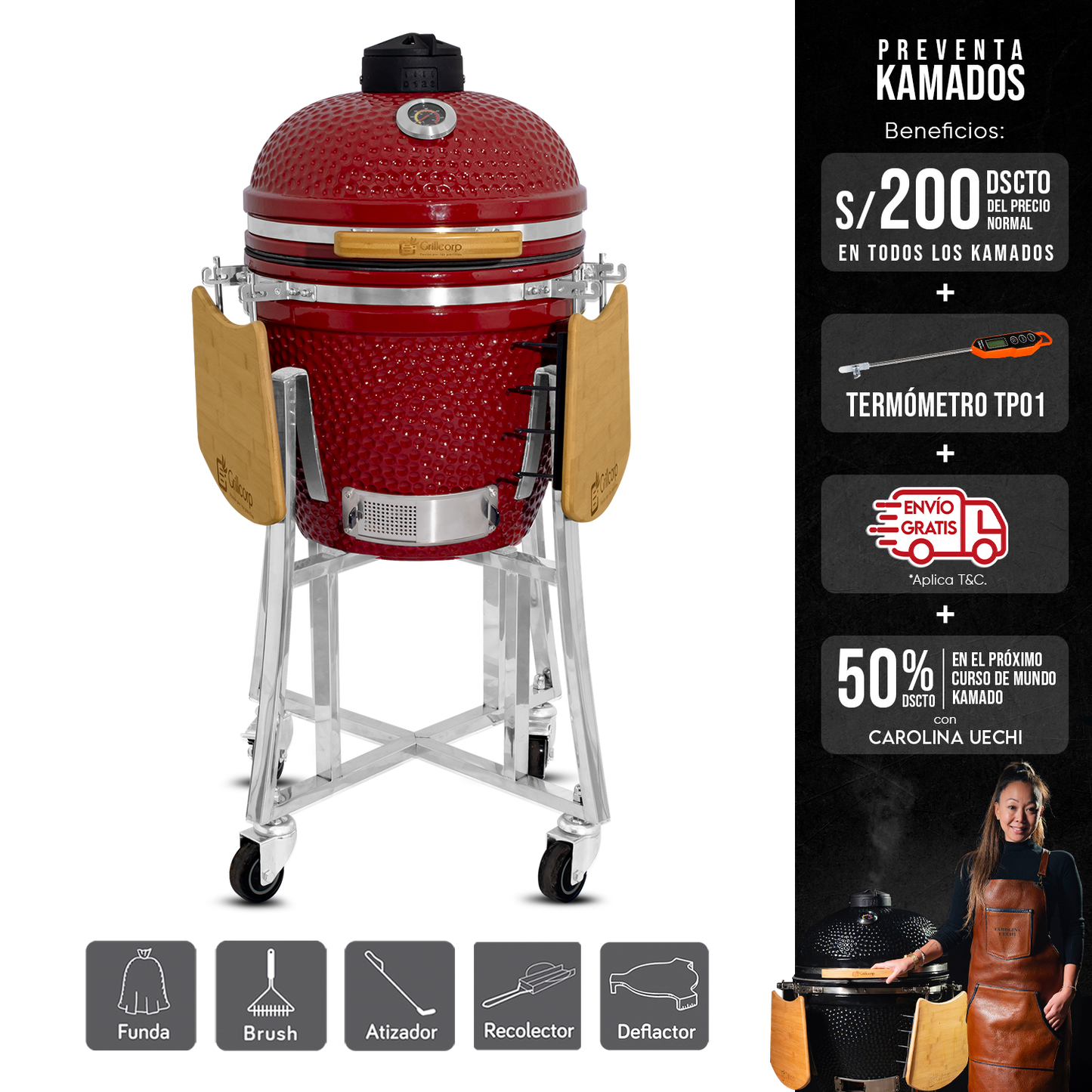 Kamado Clásico 18" + Deflactor