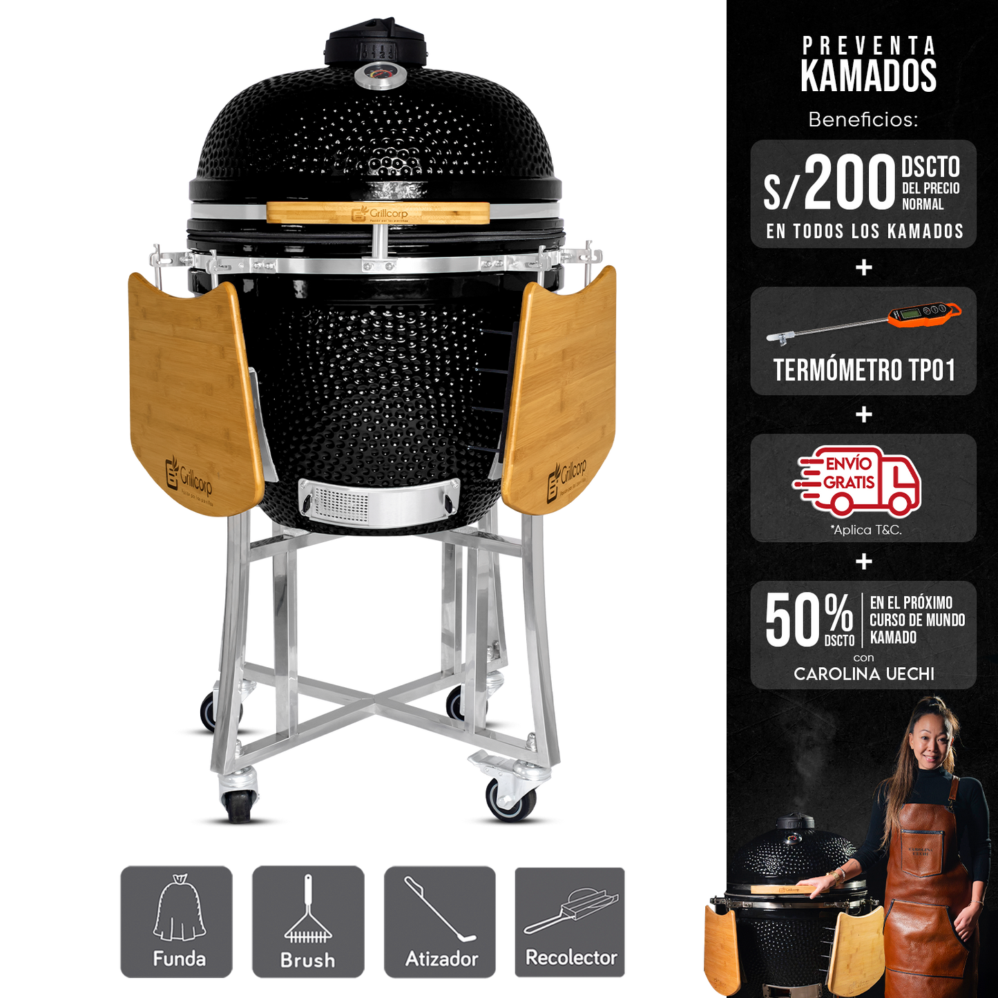 Kamado Clásico 23"