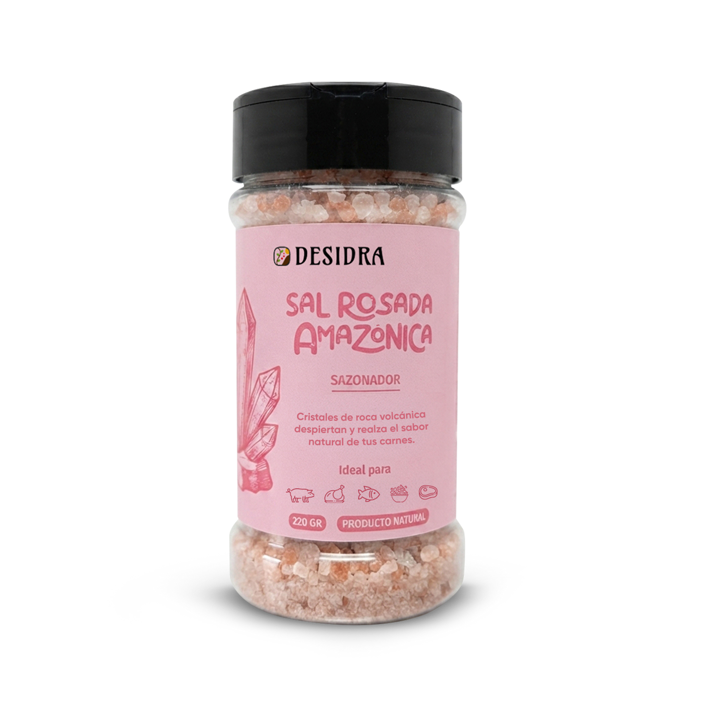Rub Sal rosada amazónica 140g | Desidra