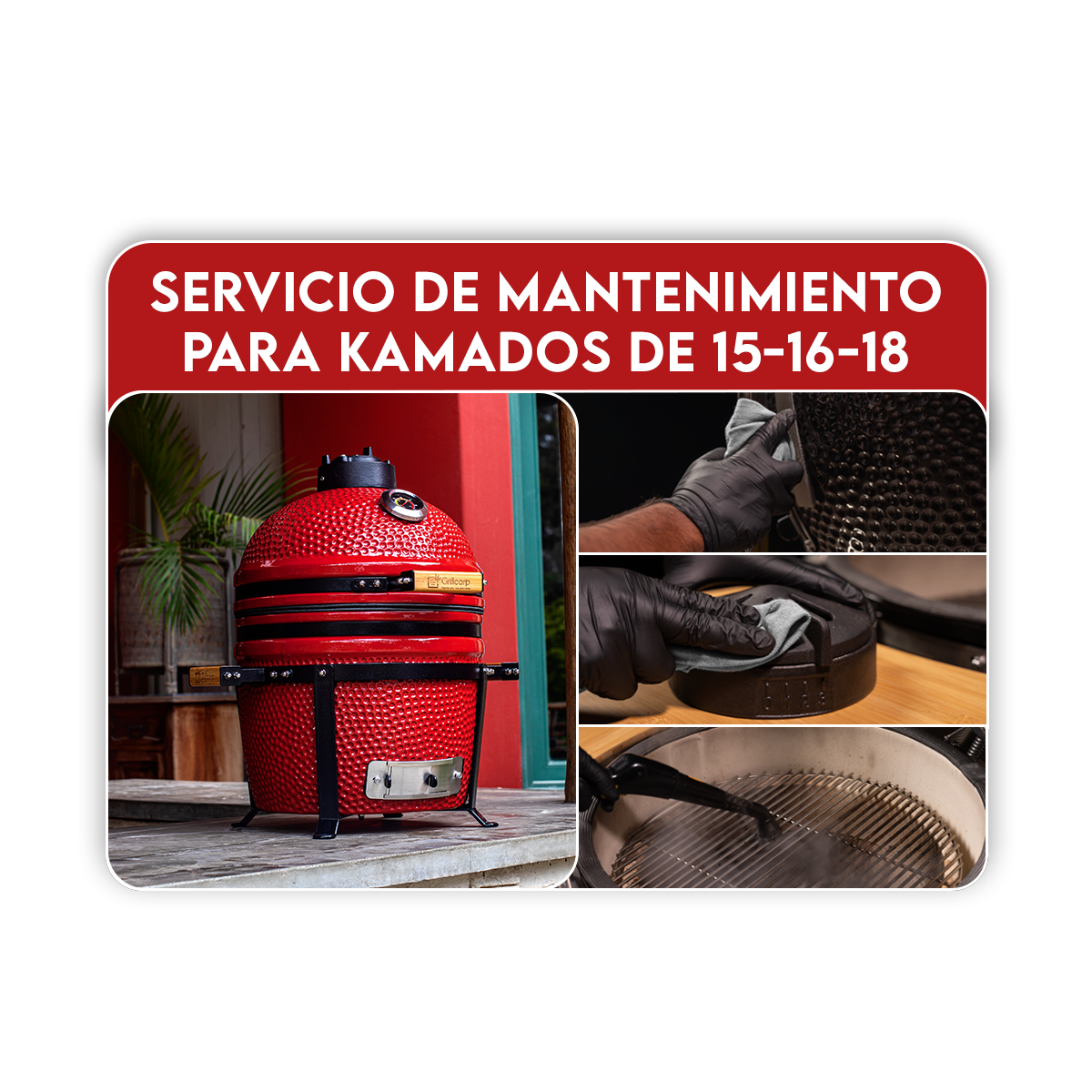 Servicio de mantenimiento premium para Kamado de 15-16-18