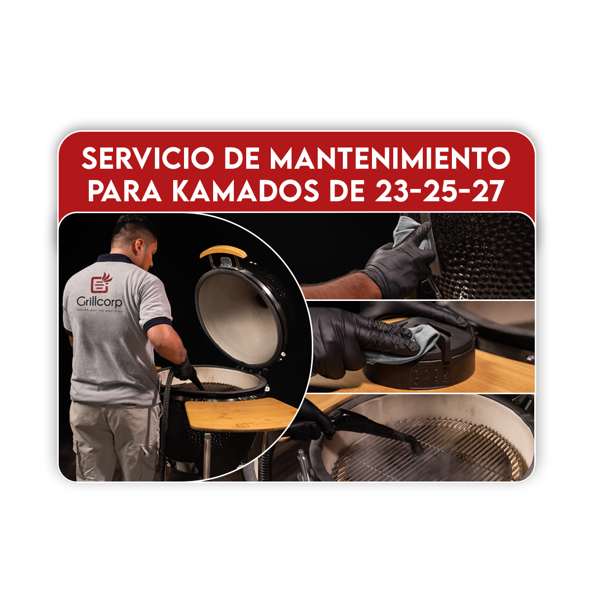 Servicio de mantenimiento premium para Kamado de 23-25-27