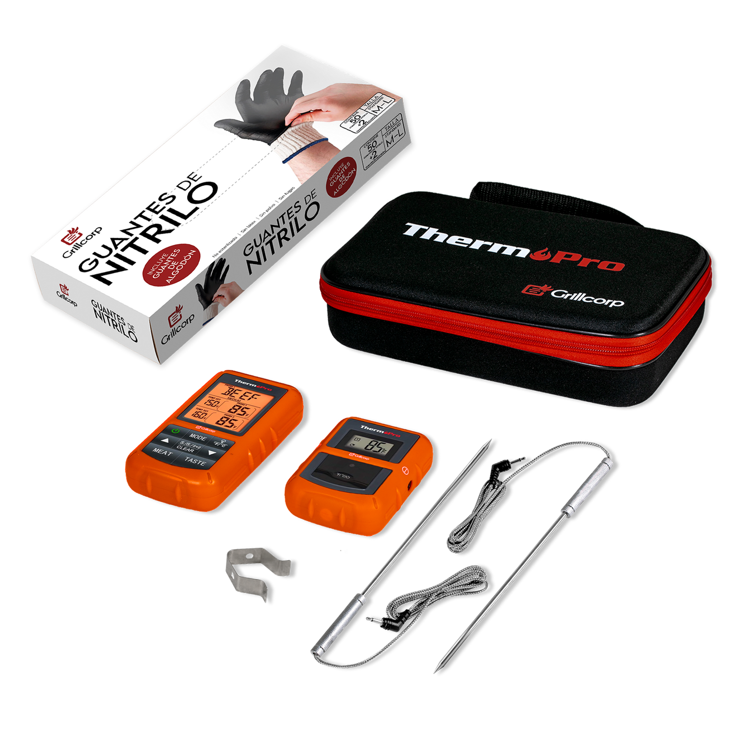 Termómetro TP20 + Estuche + Guante de Nitrilo