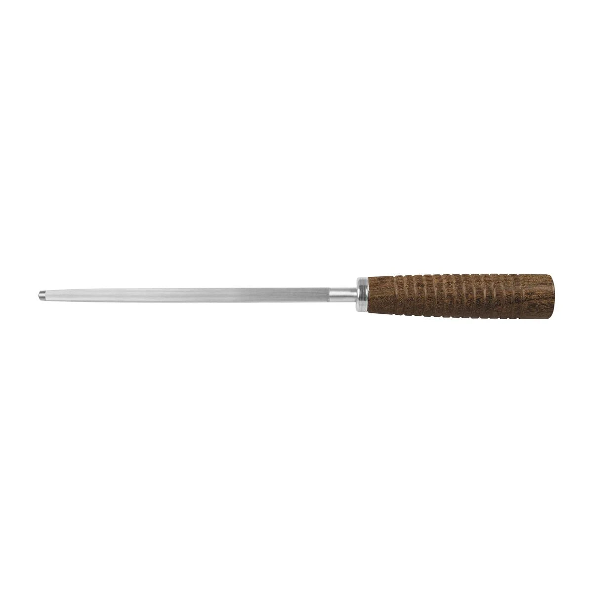 Cuchillo grabado + afilador con estuche de cuero
