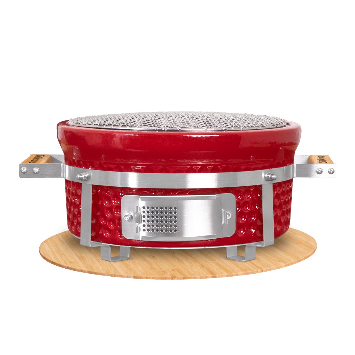 Parrilla cerámica Redonda de mesa Hibachi Rojo| Grillcorp
