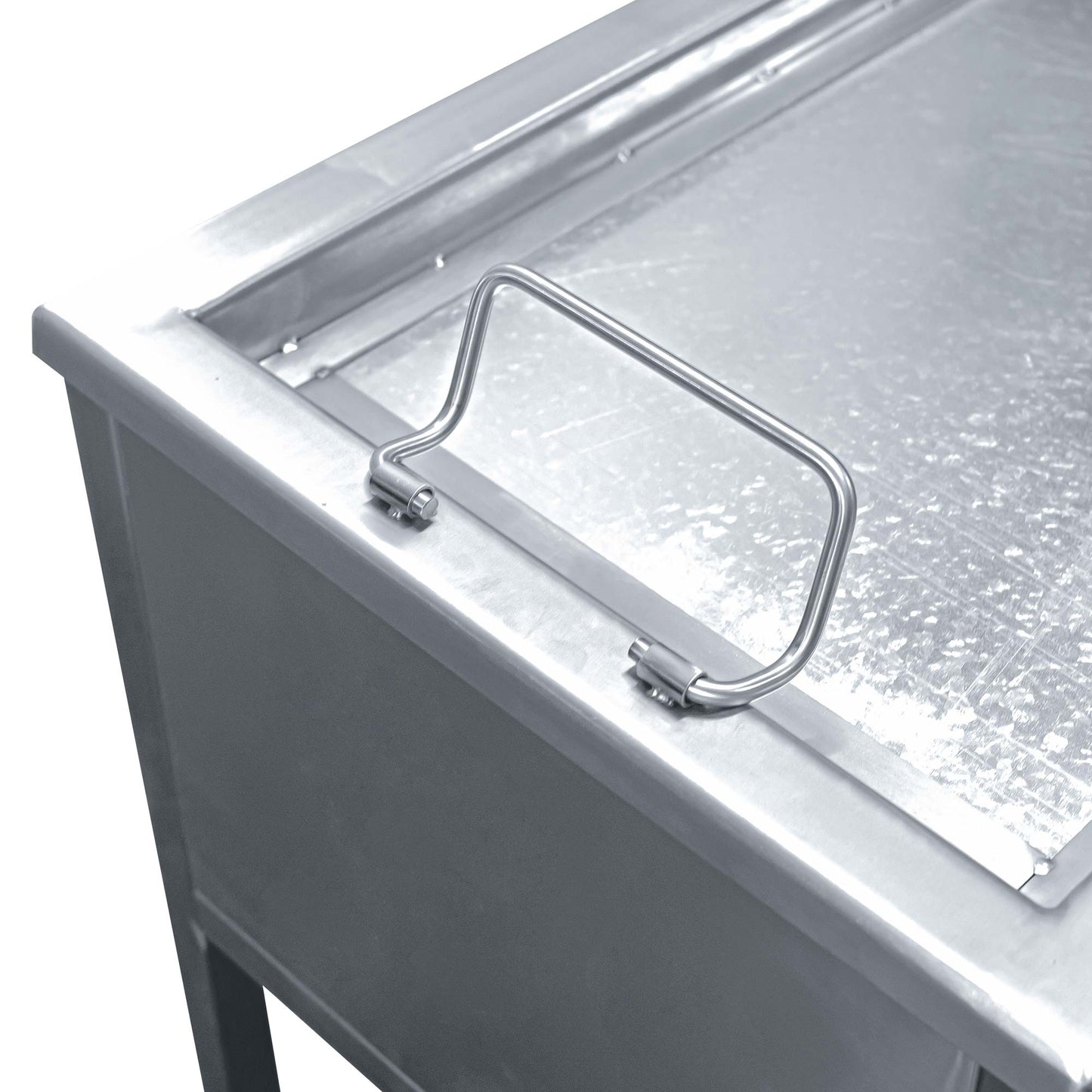 Caja China Grande Inoxidable con Parrilla de Levante