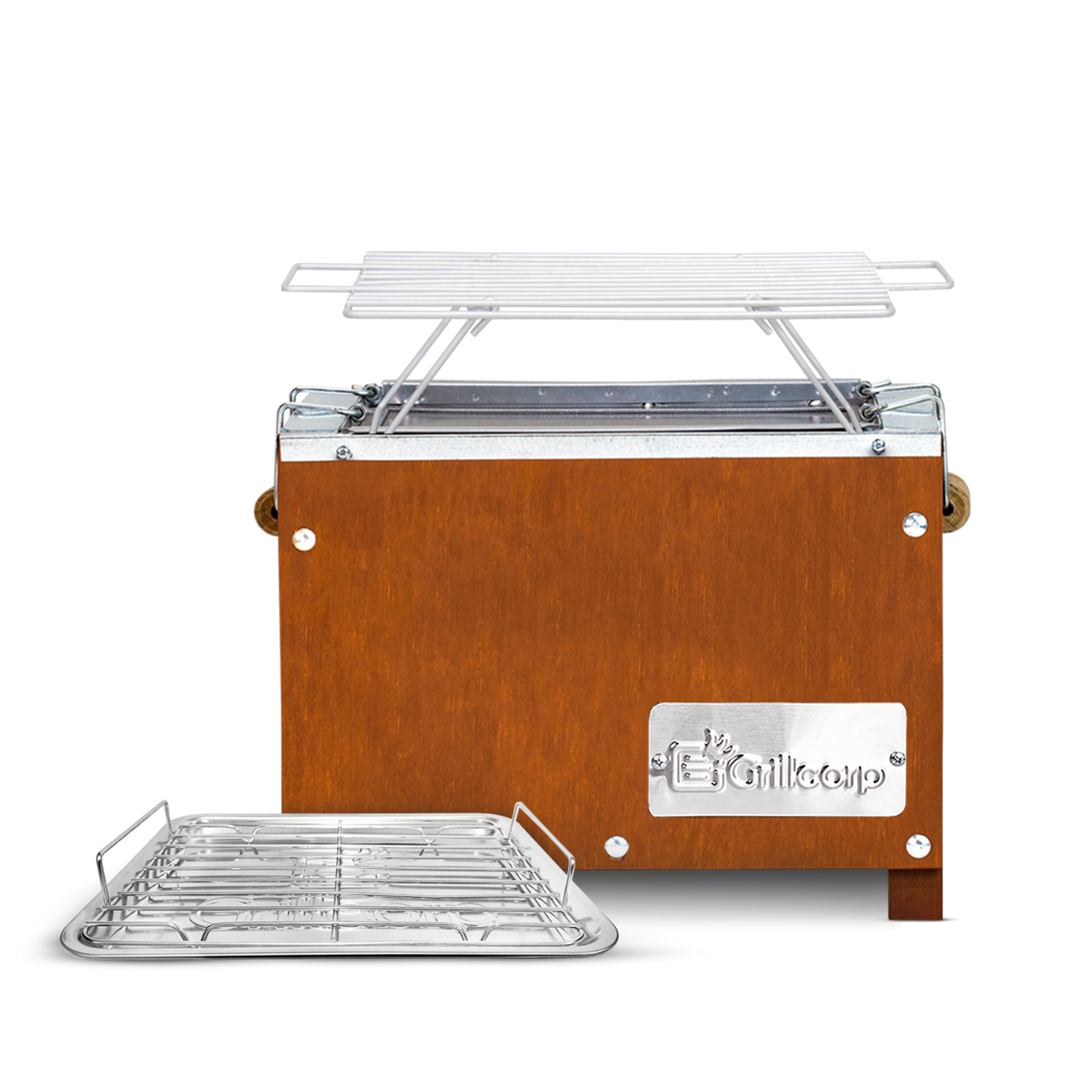 Caja China Mini Caoba Premium con Parrilla de Varillas