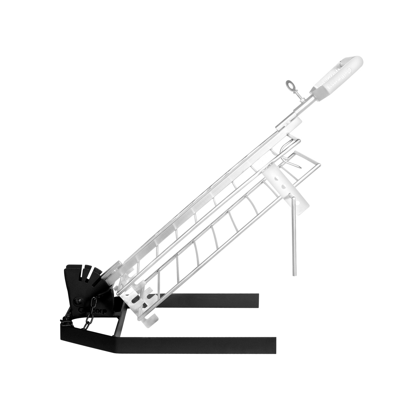 Combo Estaca Inoxidable de 45 x 30 cm + Pack carbón y leña