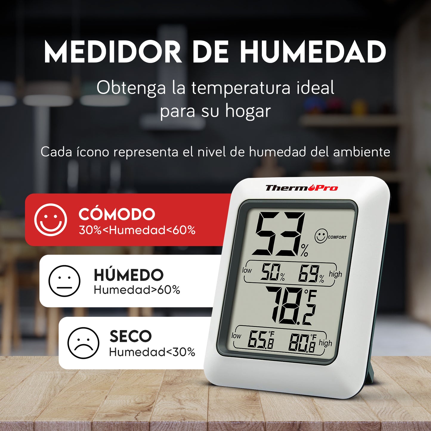 Higrómetro Digital TP50