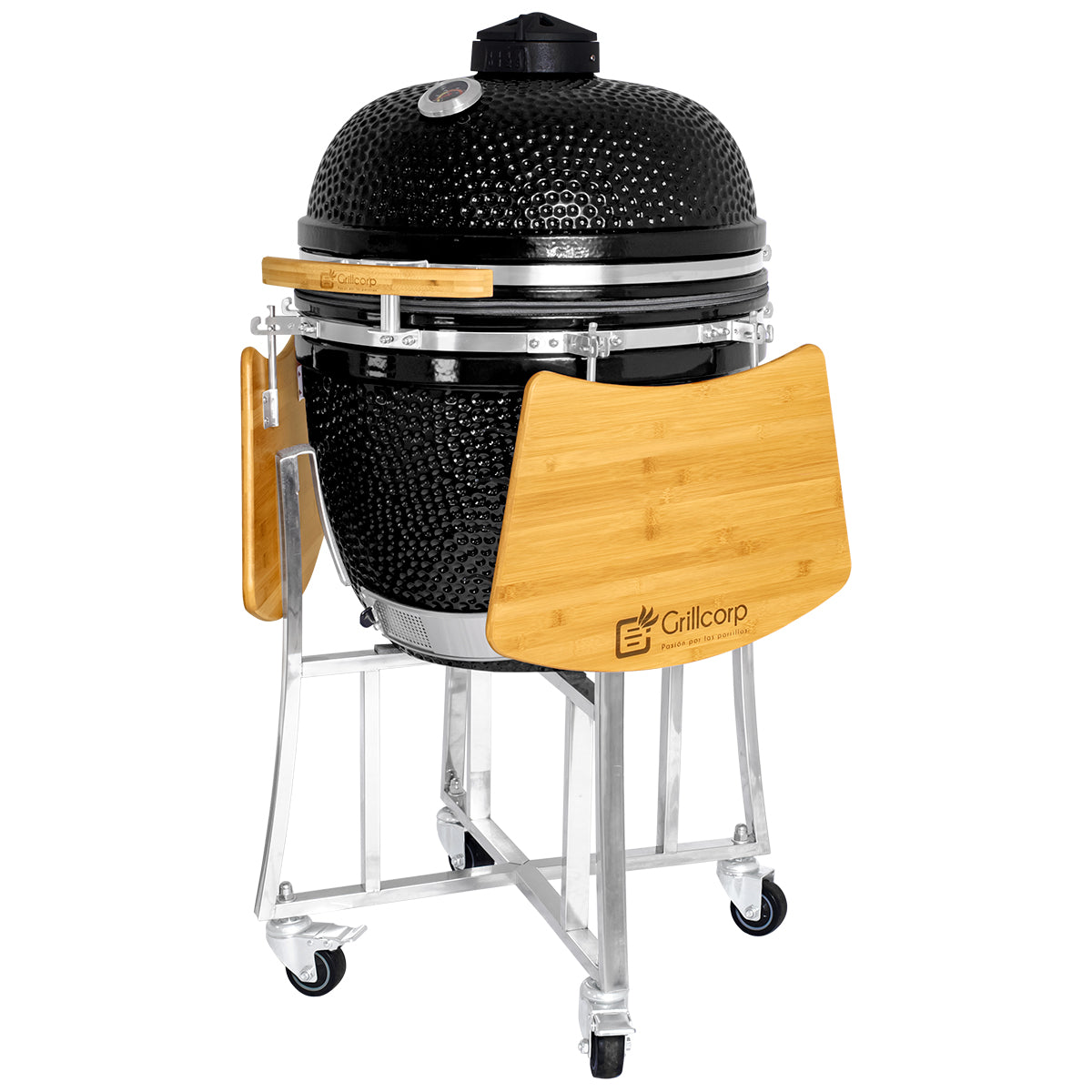 Kamado Clásico 23" + Divide and conquer 2 niveles + Rotagrill