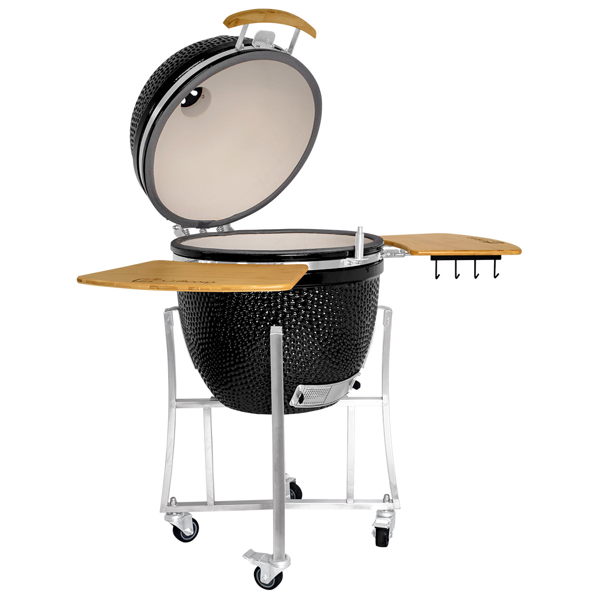 Kamado Clásico 23" + Divide and conquer 2 niveles + Rotagrill