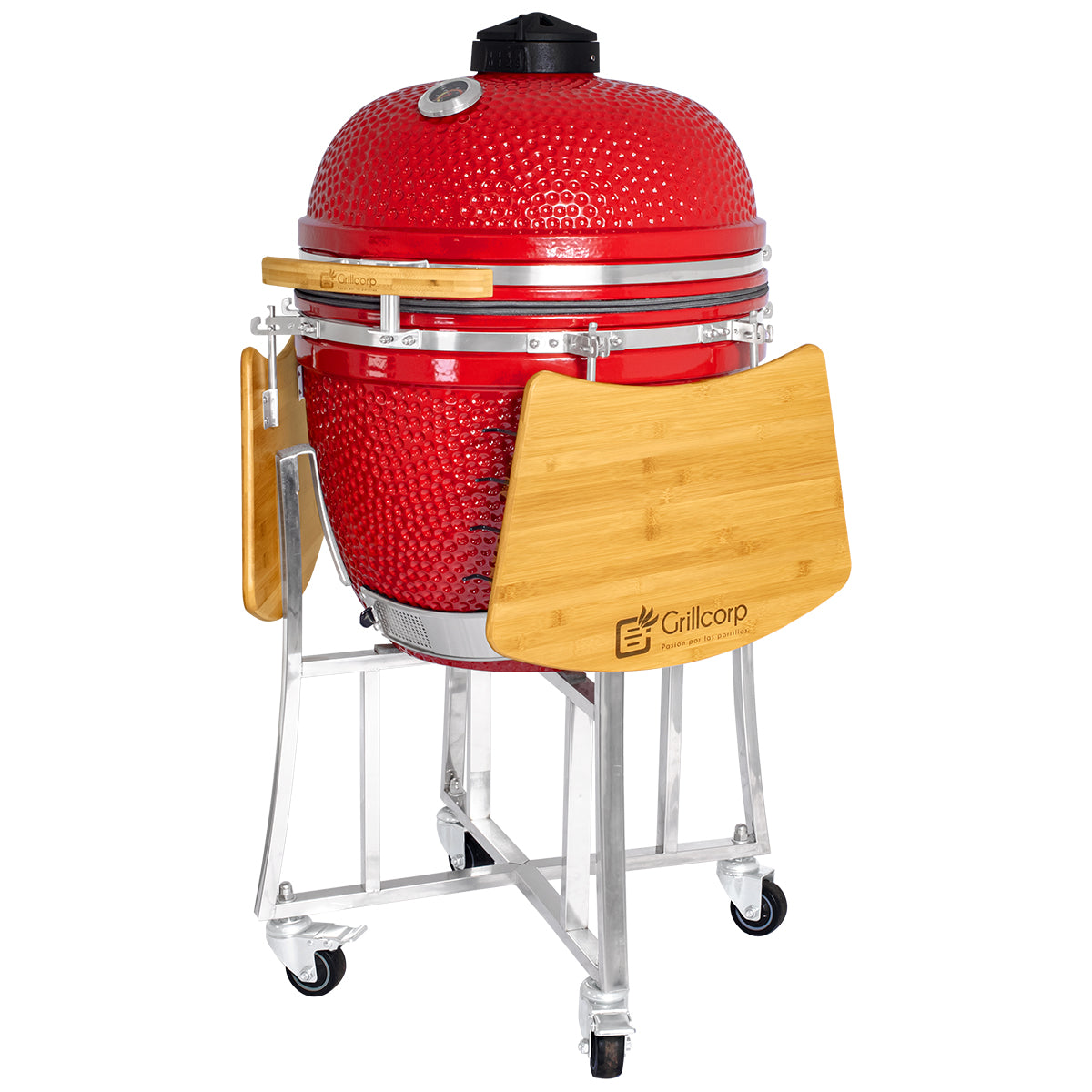 Kamado Clásico 23" + Divide and conquer 2 niveles + Rotagrill