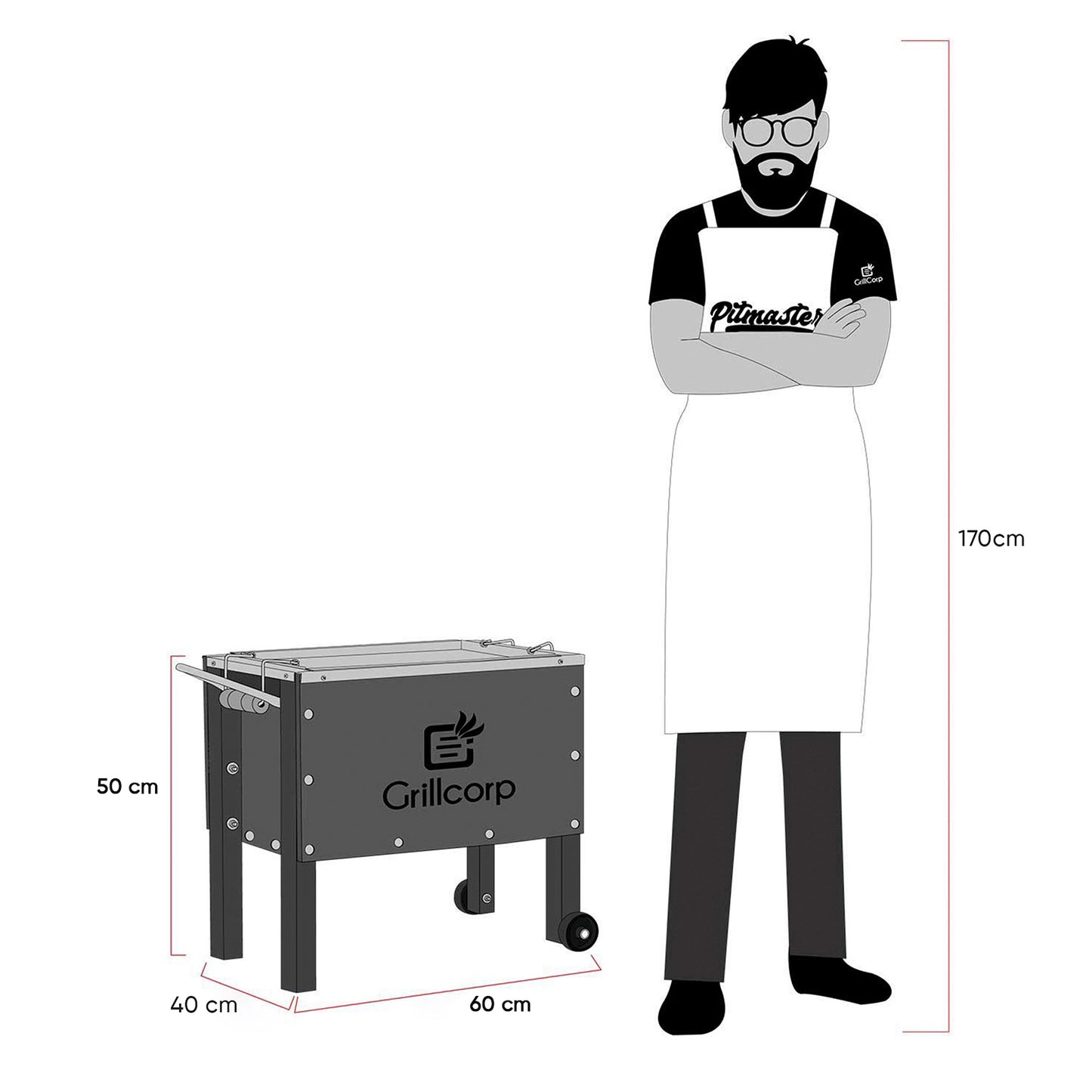 Caja china Junior Black Inoxidable
