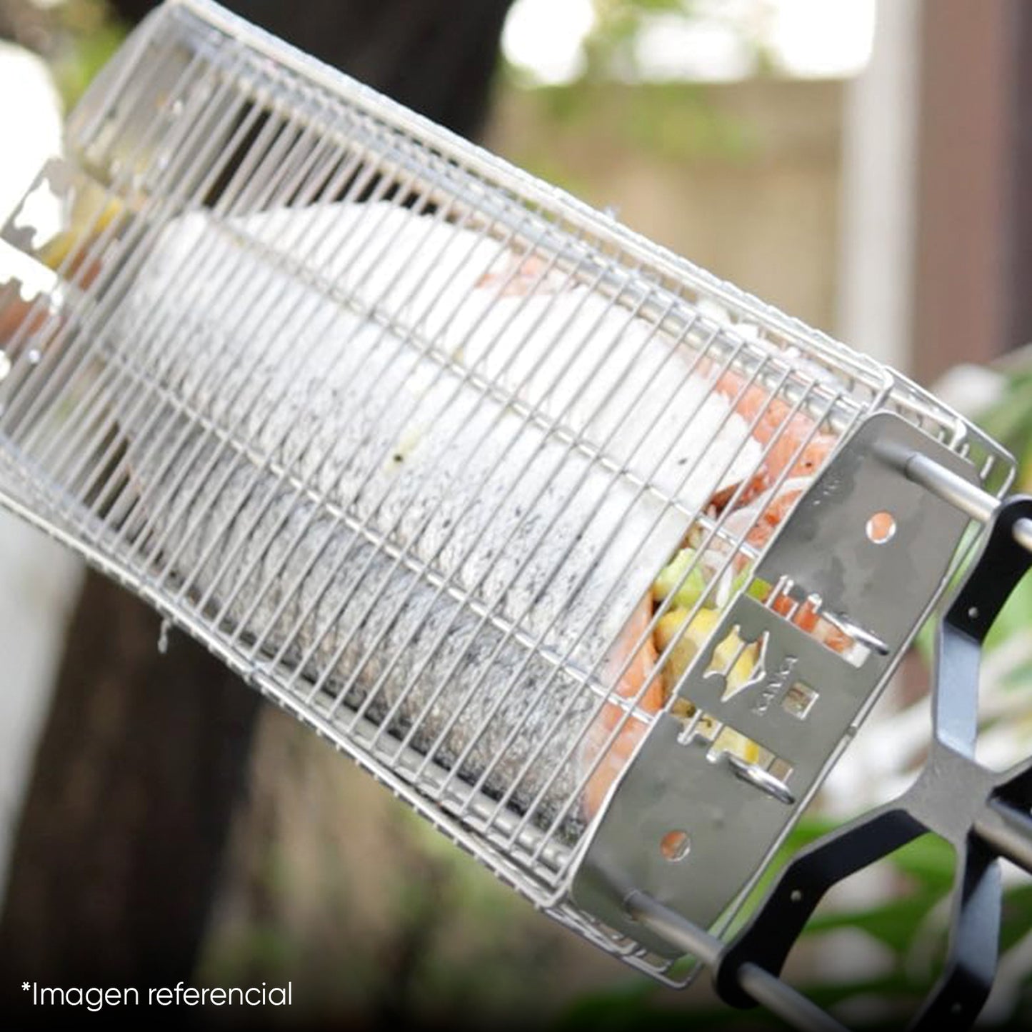 Parrilla asadora Portátil Kanka Acero inoxidable con Rejilla para Asados