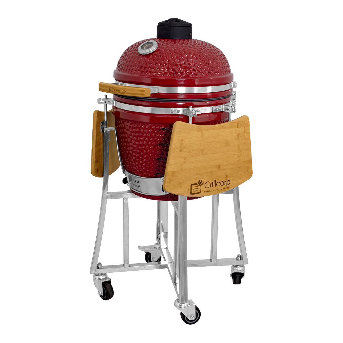 Kamado Clásico 18" + Divide and conquer 2 niveles + Rotagrill