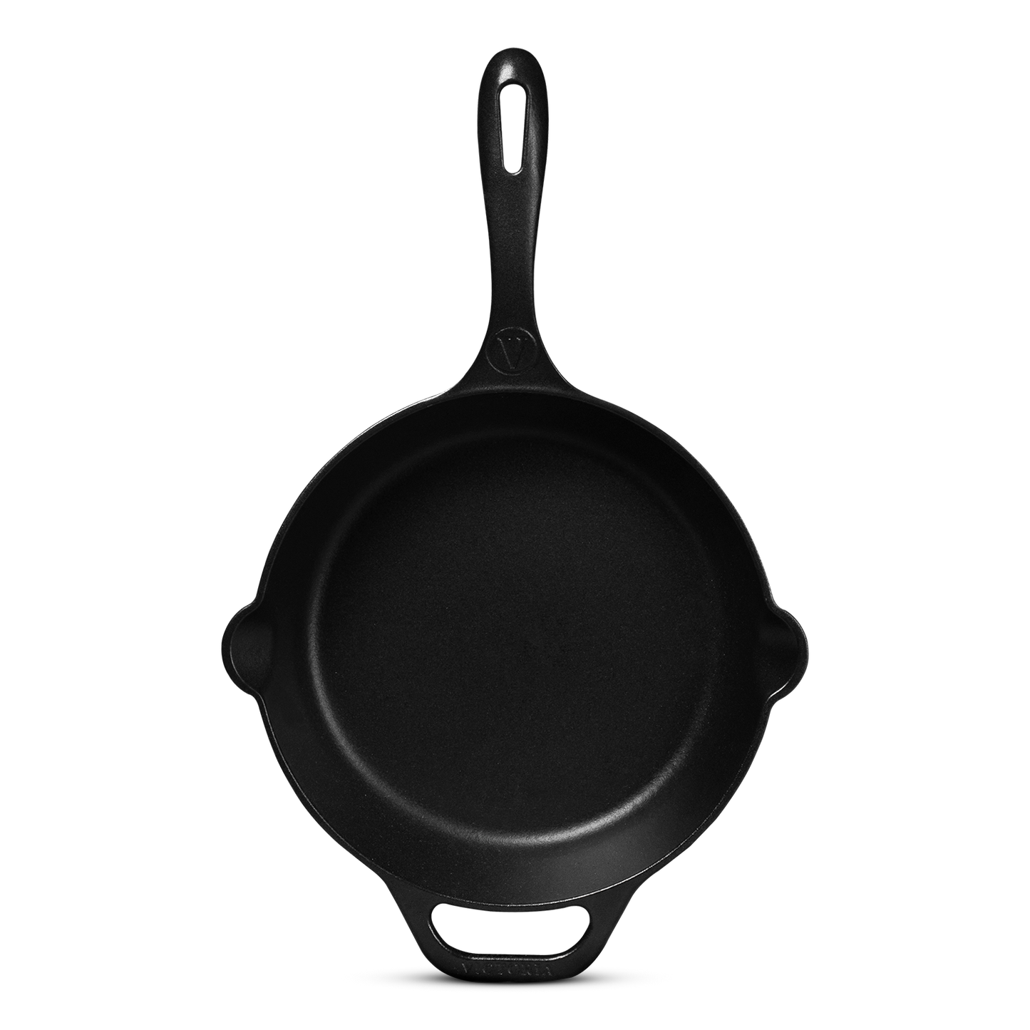 Sartén N° 25 de Hierro Fundido con Tapa de Vidrio y Mango de goma