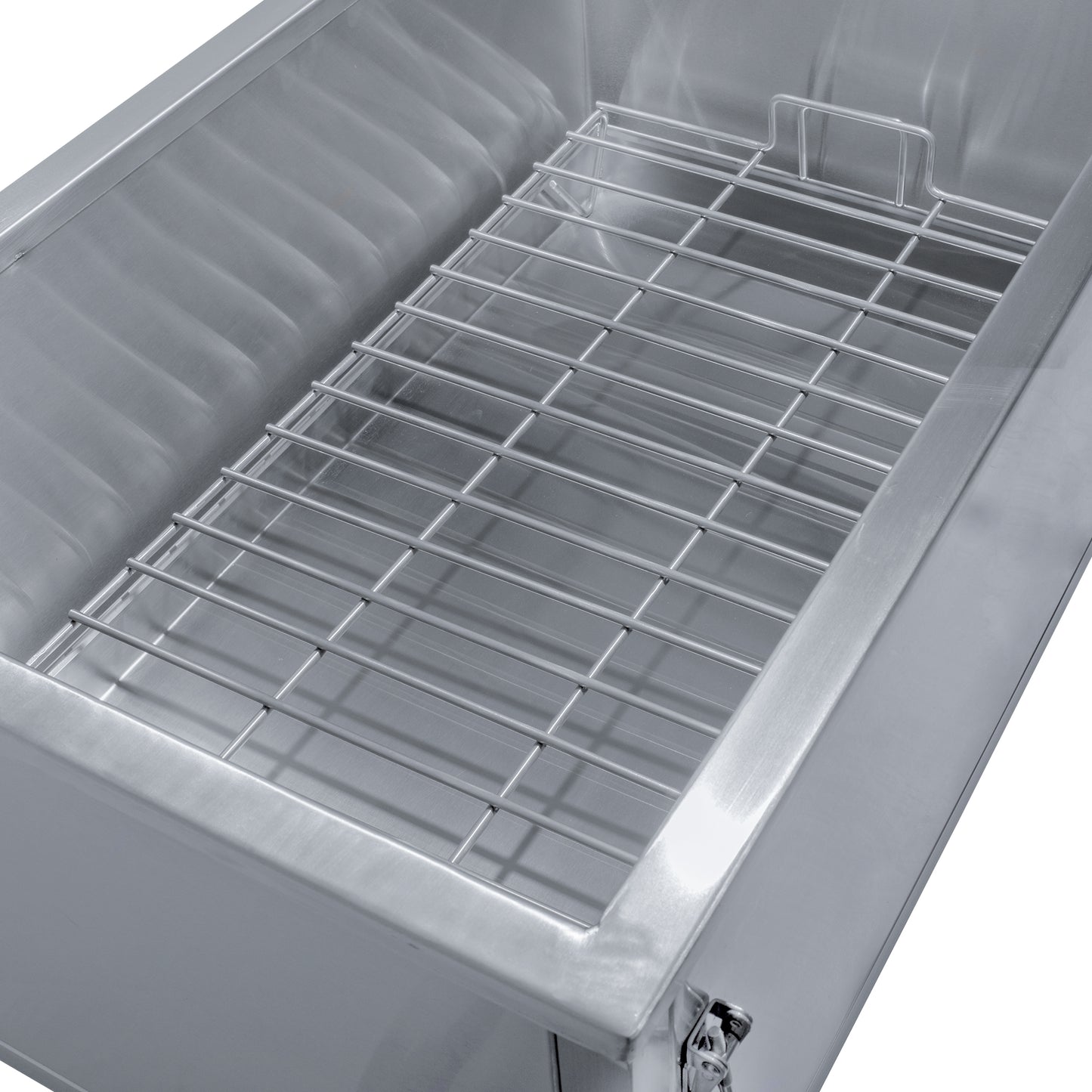 Caja China Grande Inoxidable con Parrilla de Levante