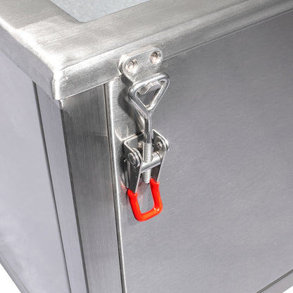 Caja China Grande Inoxidable con Parrilla de Levante