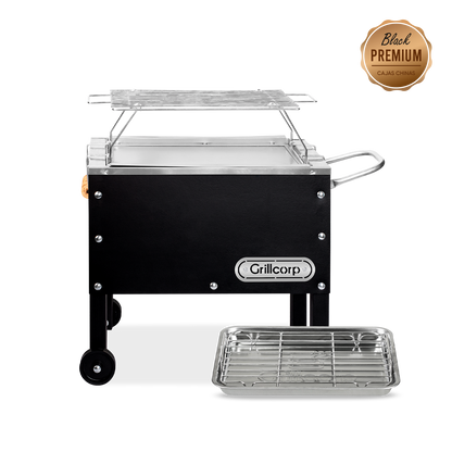 Caja China Chica Black Premium con Parrilla de Varillas Inoxidables | Grillcorp