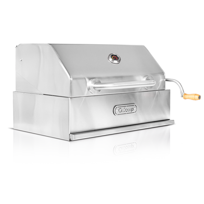 Parrilla Argentina con tapa Mediana Empotrable Inoxidable 70cm x 45cm | Grillcorp