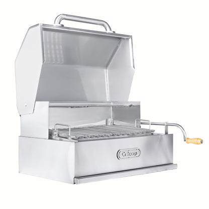 Parrilla Argentina con tapa Mediana Empotrable Inoxidable 70cm x 45cm | Grillcorp