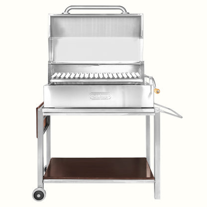 Parrilla Argentina con tapa Grande Empotrable Inoxidable 80cm x 50cm | Grillcorp