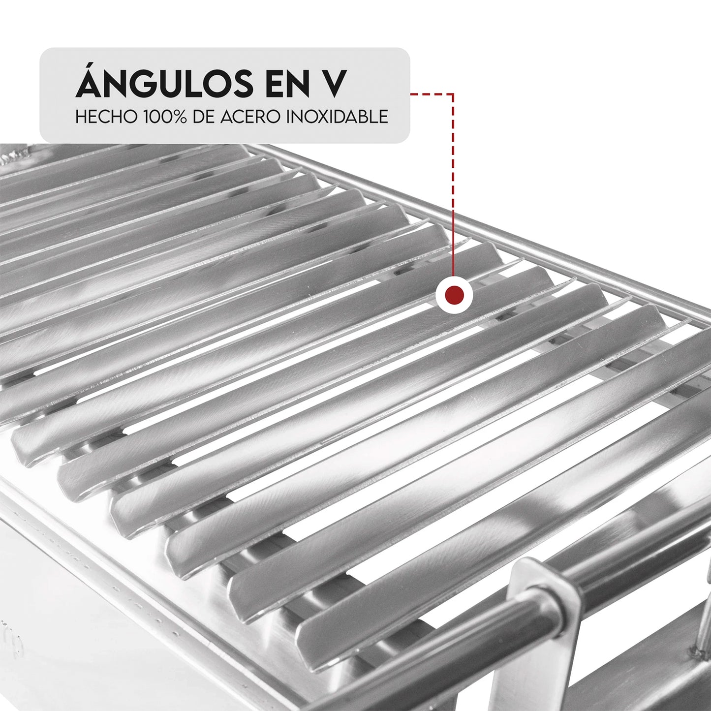 Caja China Chica Black Inoxidable con parrilla de levante inoxidable | Grillcorp