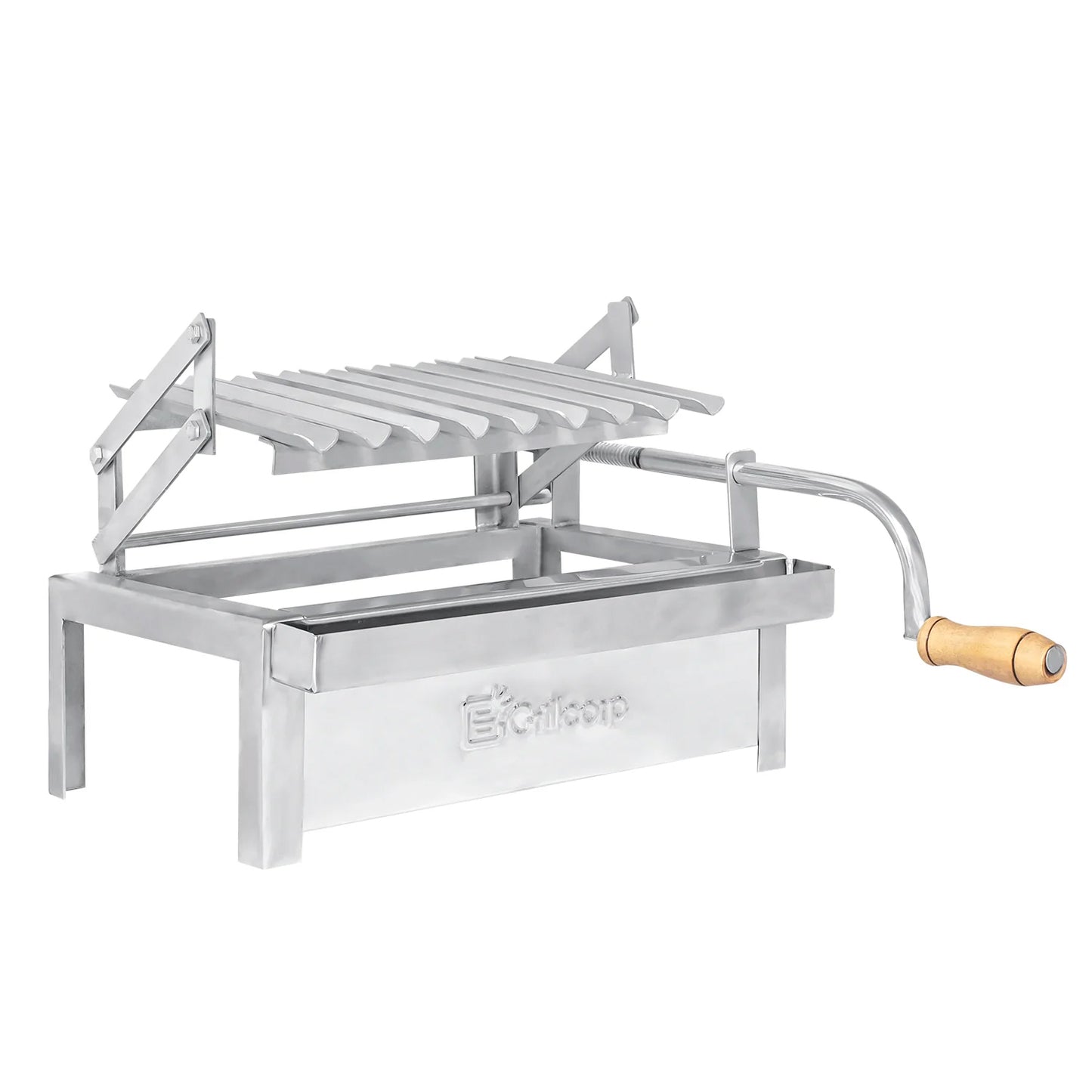 Caja China Chica Black Inoxidable con parrilla de levante inoxidable | Grillcorp