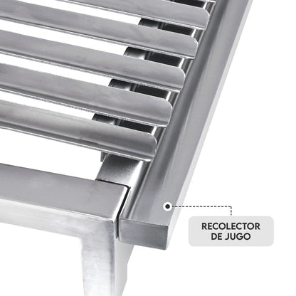 Caja China Chica Black Inoxidable con parrilla de levante inoxidable | Grillcorp