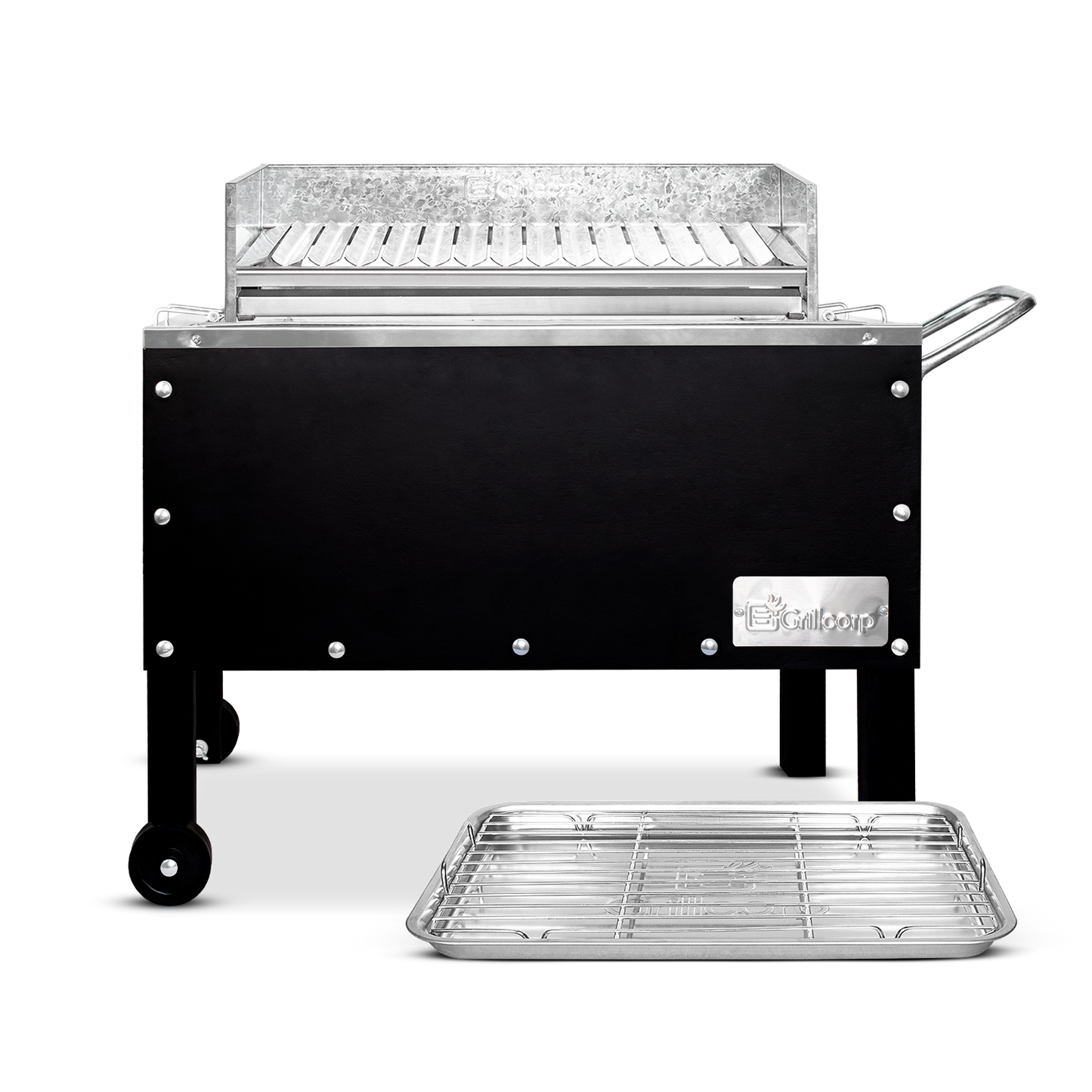 Caja China Mediana Black Inoxidable con Parrilla de Ángulos