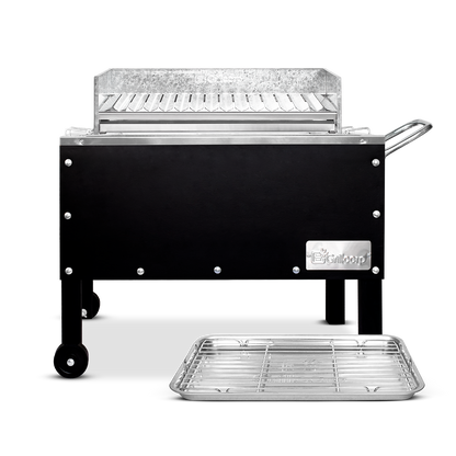 Caja China Mediana Black Inoxidable con Parrilla de Ángulos