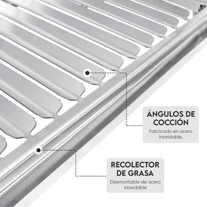 Parrilla Mediana Fija de Ángulos | Grillcorp
