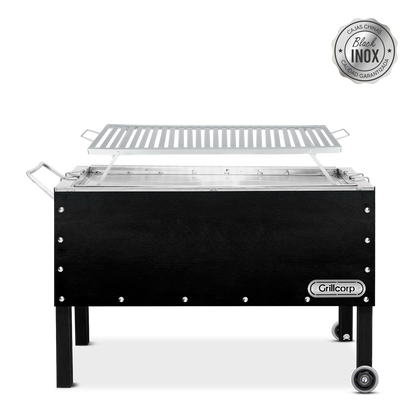 Caja china Grande Black inoxidable con Parrilla de Platinas Niqueladas