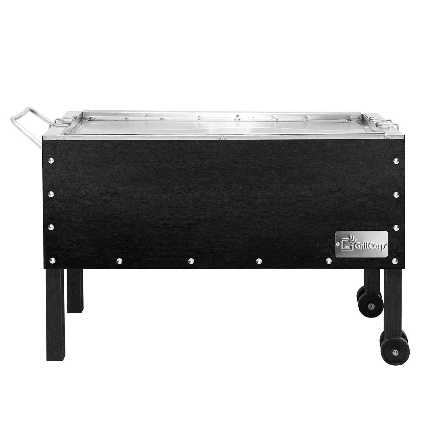 Caja china Grande Black inoxidable con Parrilla de Levante Mixta