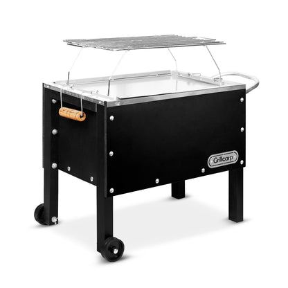 Caja china Junior Black Inoxidable con Parrilla de Varillas Inoxidables | Grillcorp