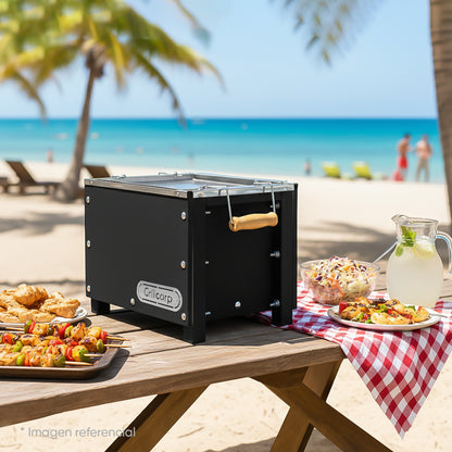 Caja China Mini Black Inoxidable | Grillcorp
