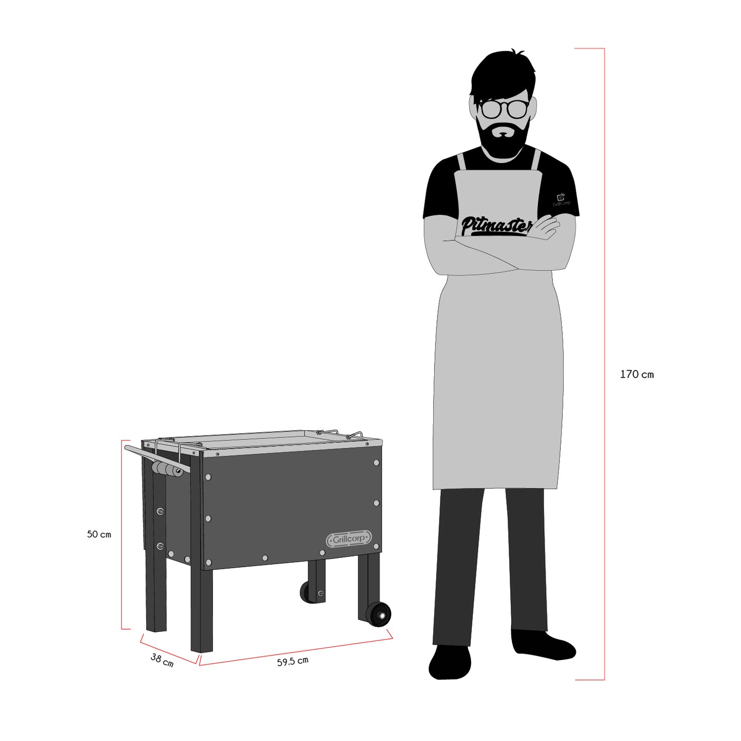 Caja China Junior Black Premium | Grillcorp