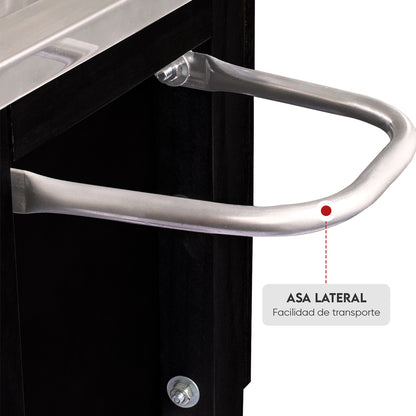 Caja china Junior Black Inoxidable | Grillcorp