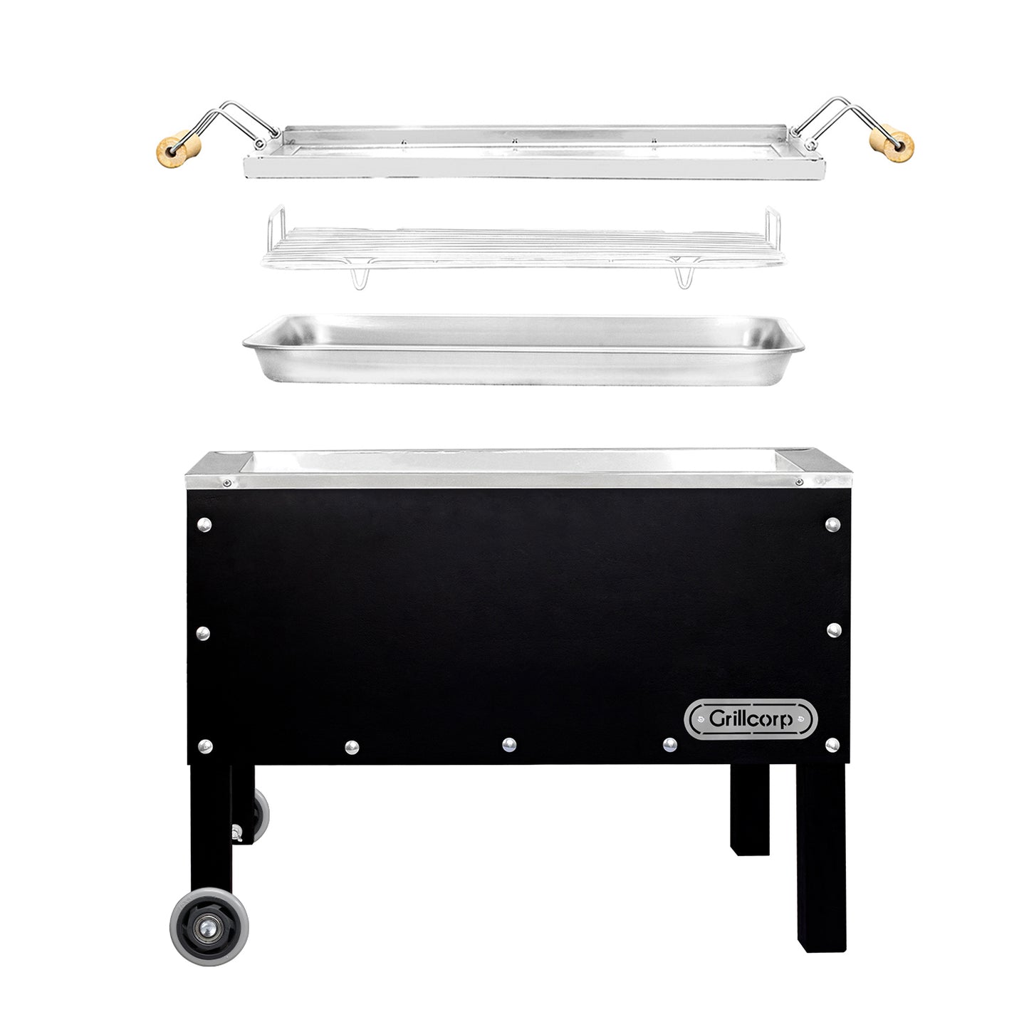 Caja china Mediana Black Inoxidable | Grillcorp