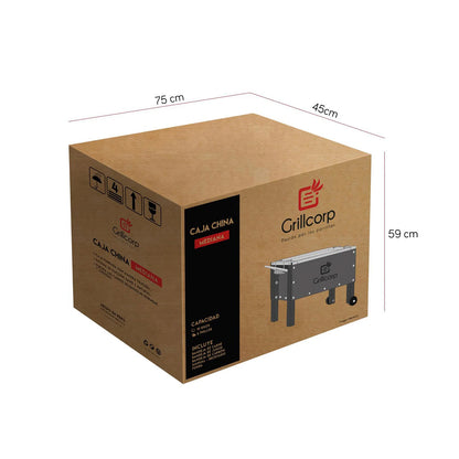 Caja china Mediana Black Inoxidable | Grillcorp