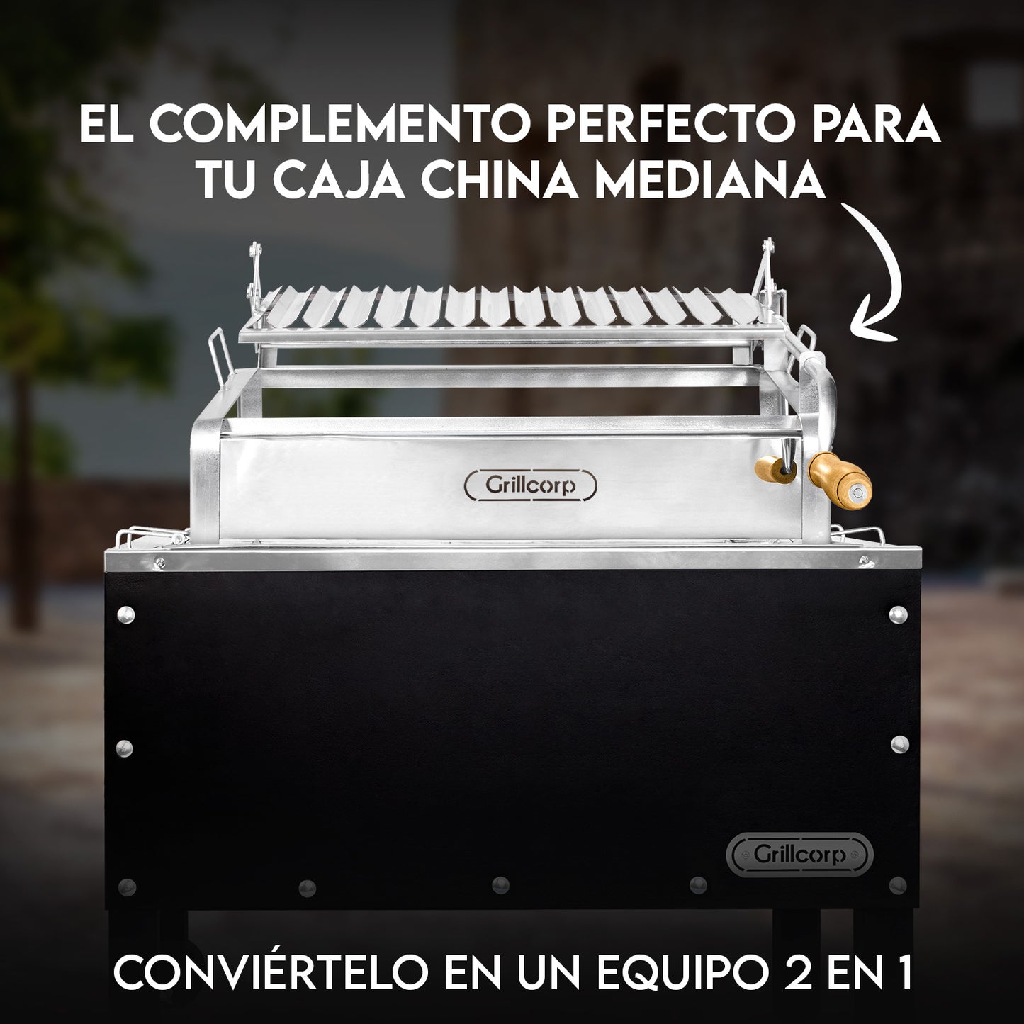 Parrilla Empotrable con Sistema de Levante Mixta