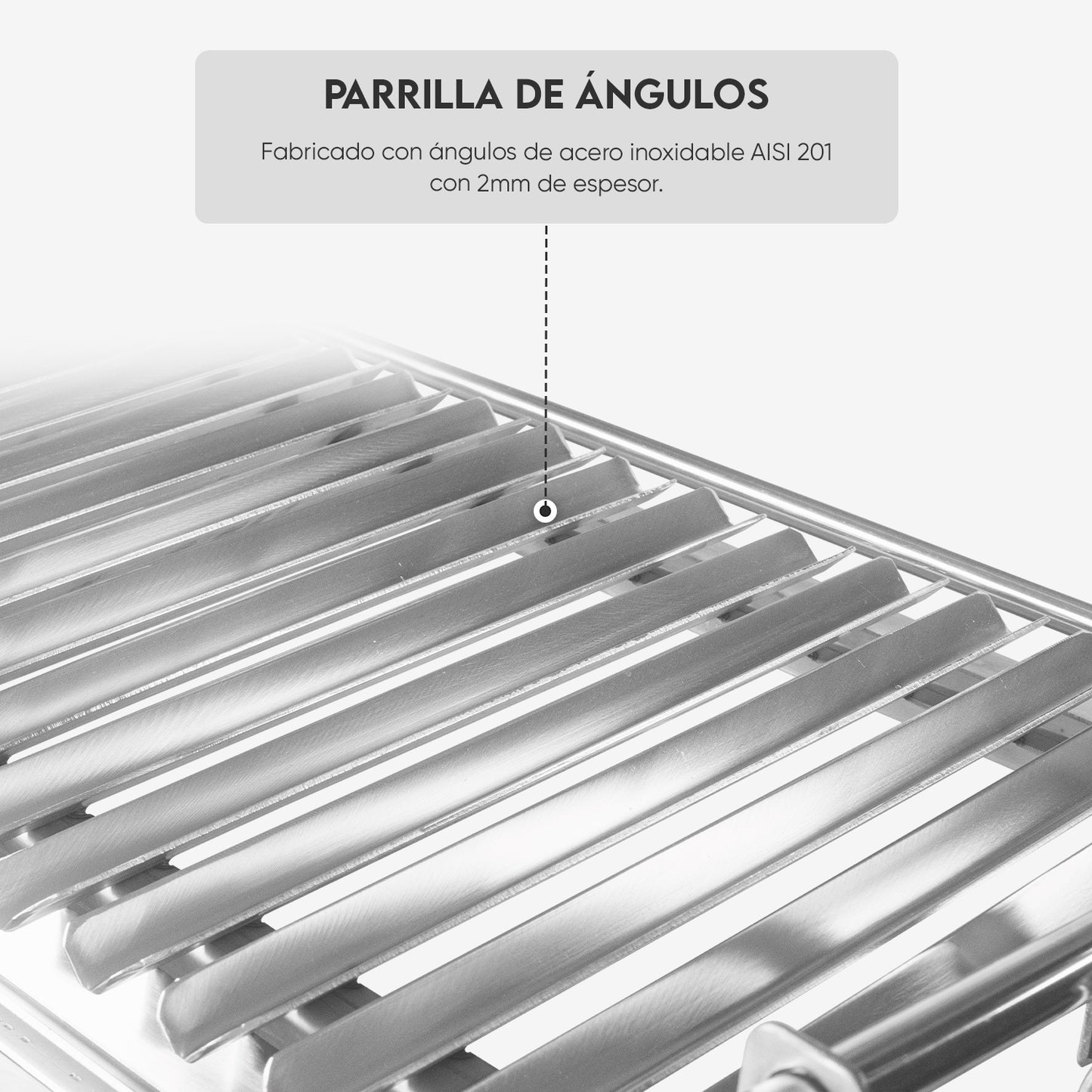 Parrilla Empotrable con Sistema de Levante Mixta