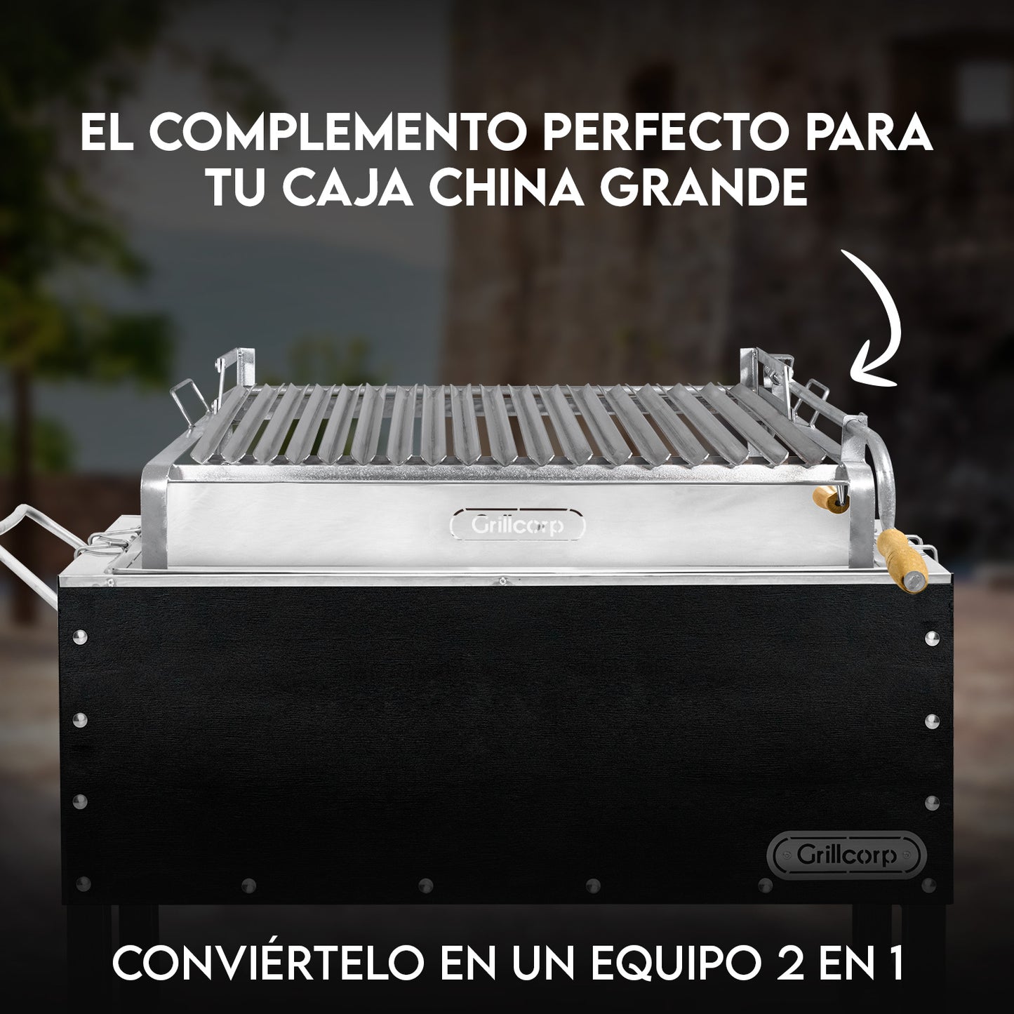 Parrilla Empotrable con Sistema de Levante Mixta