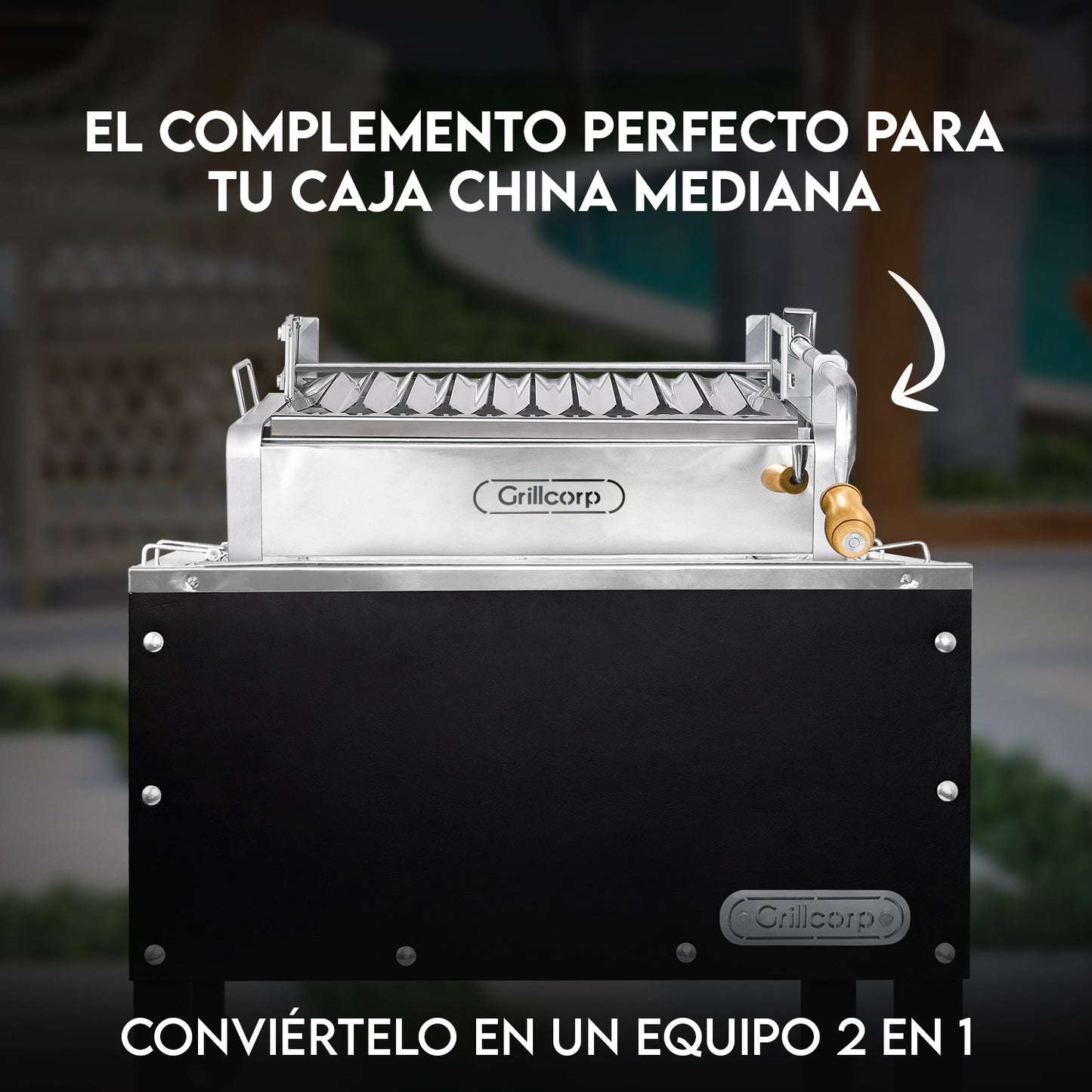 Parrilla Empotrable con Sistema de Levante Mixta